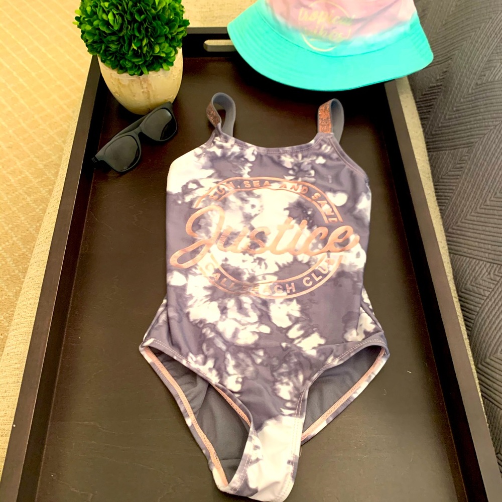 🩱Justice🏊🏻‍♀️ Tie Dye One Piece Bathing Suit